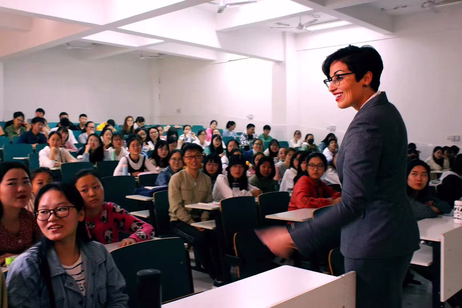 A hospitality conference or guest lecture session